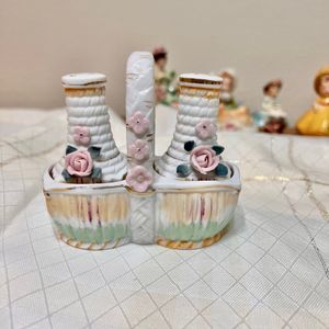Vintage 1950s Sphinx Salt Pepper Shakers Japan, Vintage Salt Pepper Shakers